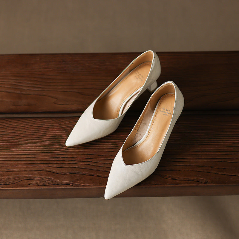 Veler Genuine Leather Heels  Liora Lane Boutique