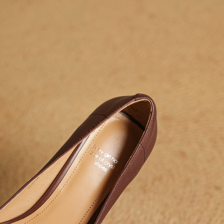 Zyne Genuine Leather Heels  Liora Lane Boutique