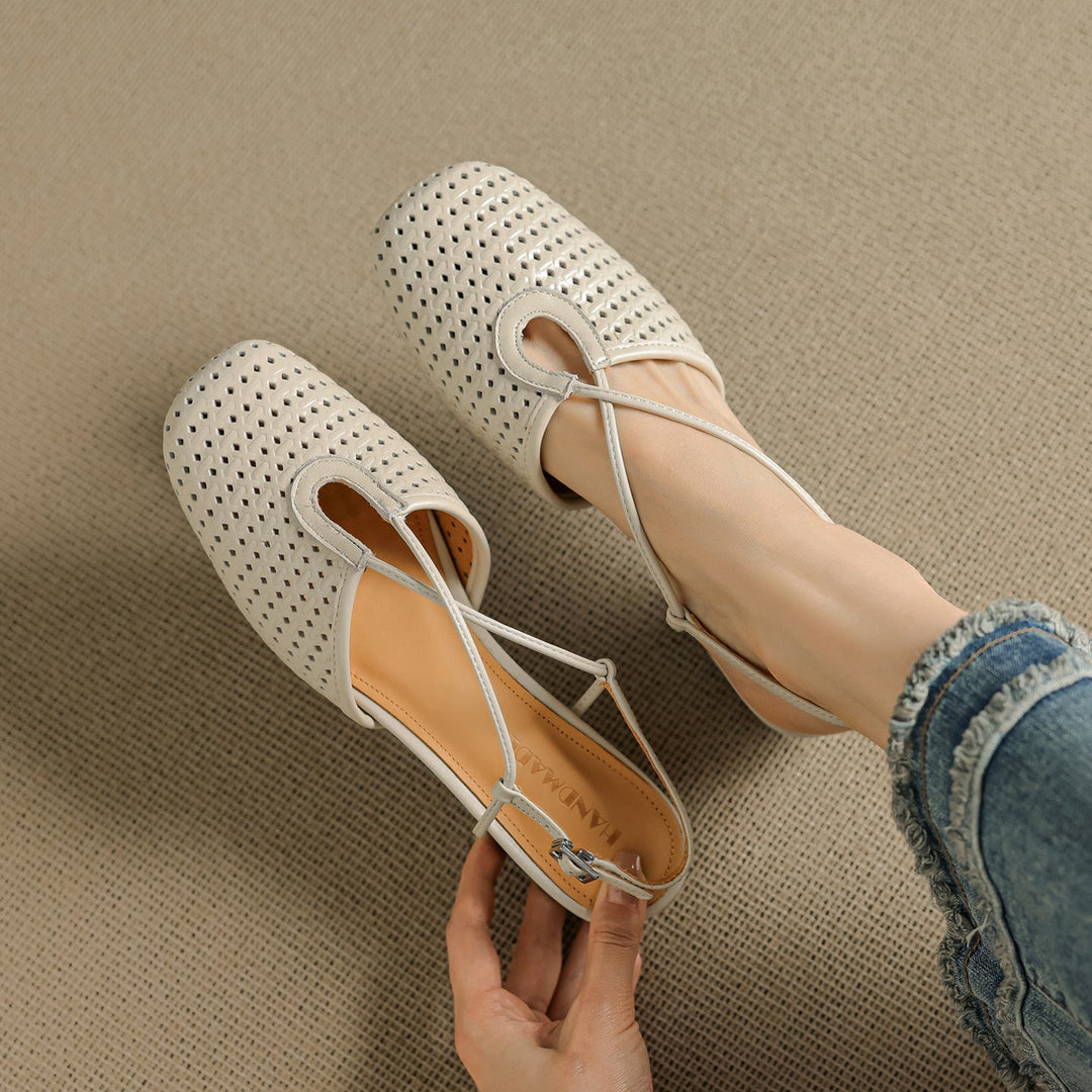 Opal Genuine Leather Slingbacks  Liora Lane Boutique