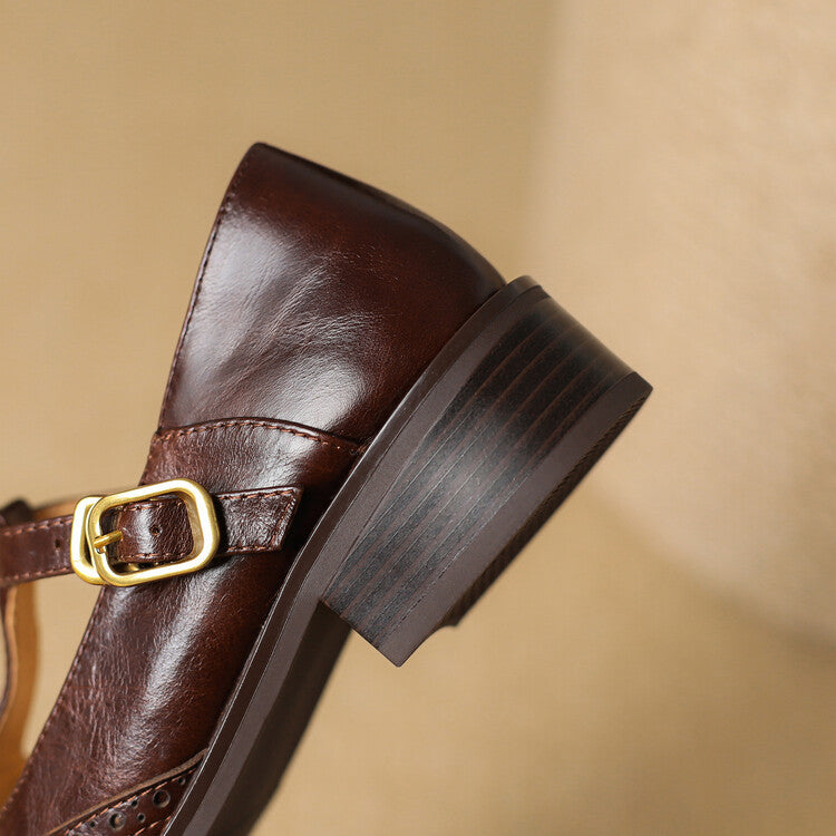 Myra Genuine Leather Shoes  Liora Lane Boutique