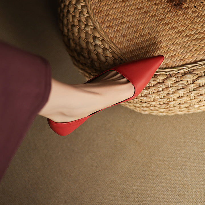 Vienna Genuine Leather Heels  Liora Lane Boutique