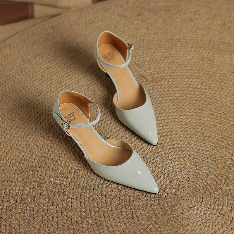 Sorlyn Genuine Leather Heels  Liora Lane Boutique