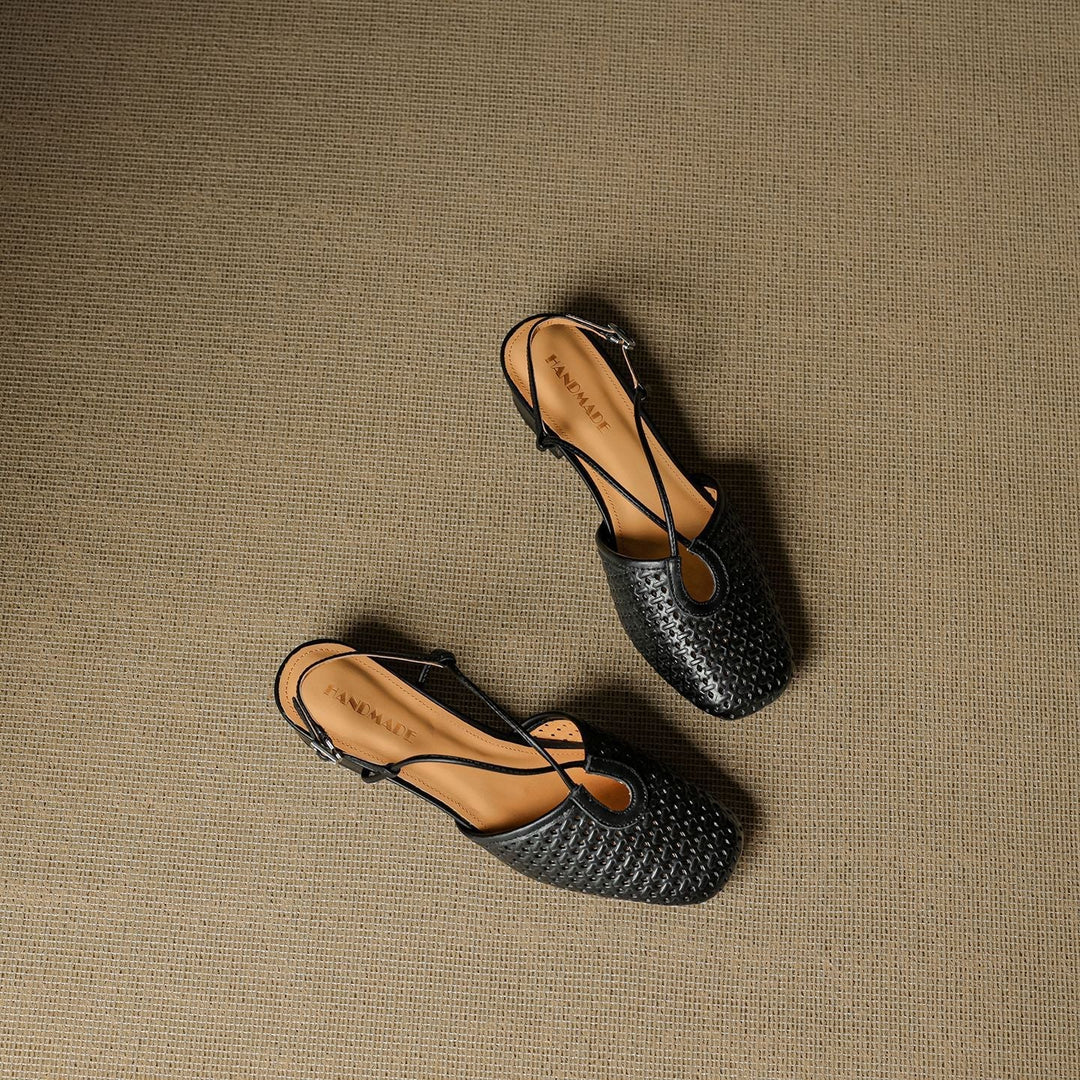 Opal Genuine Leather Slingbacks  Liora Lane Boutique