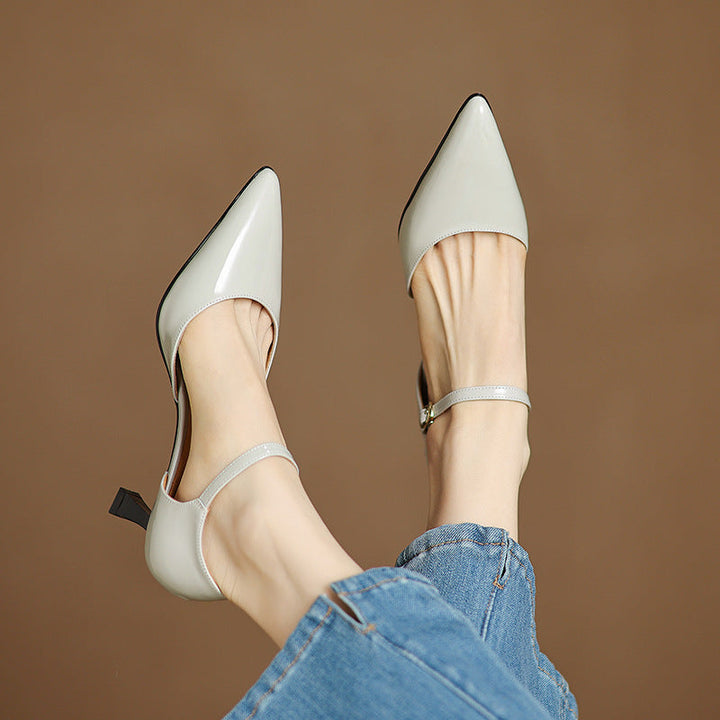 Sorlyn Genuine Leather Heels  Liora Lane Boutique