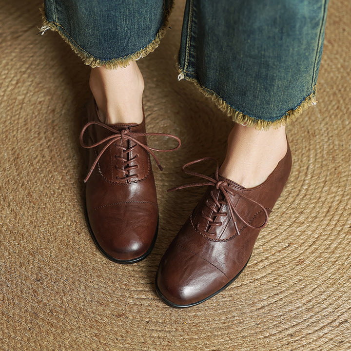 Delyra Genuine Leather Shoes  Liora Lane Boutique