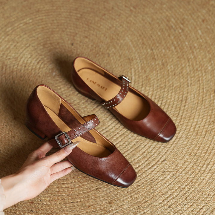 Elry Genuine Leather Shoes  Liora Lane Boutique