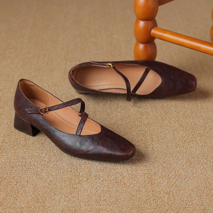 Evra Genuine Leather Heels  Liora Lane Boutique