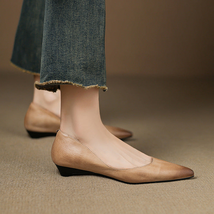 Irella Genuine Leather Flats  Liora Lane Boutique