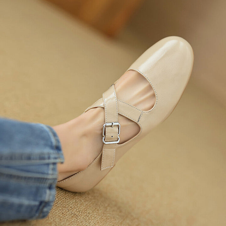 Nyra Genuine Leather Shoes  Liora Lane Boutique