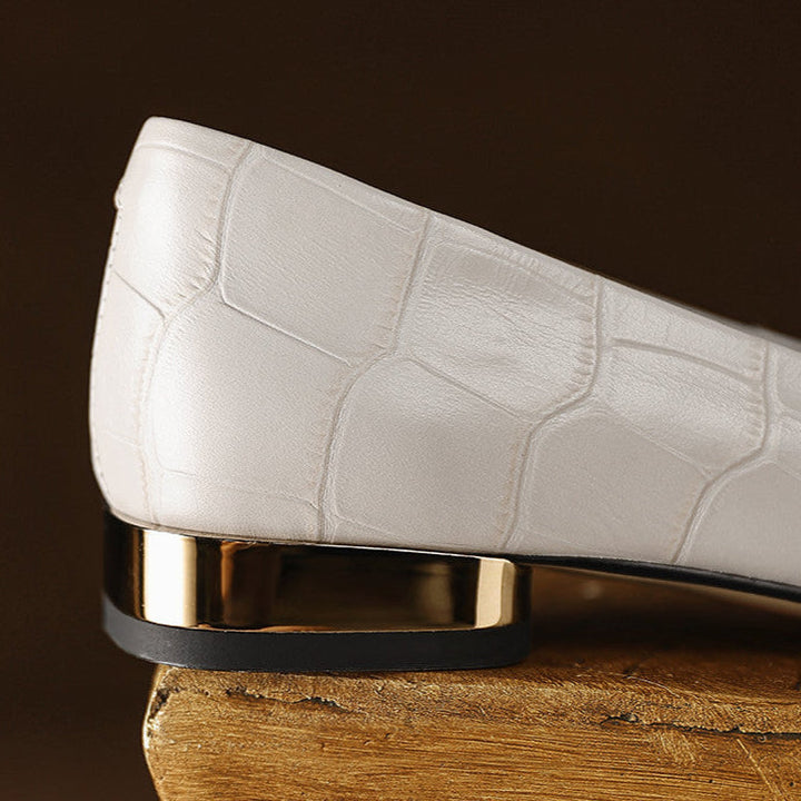 Celene Genuine Leather Heels  Liora Lane Boutique