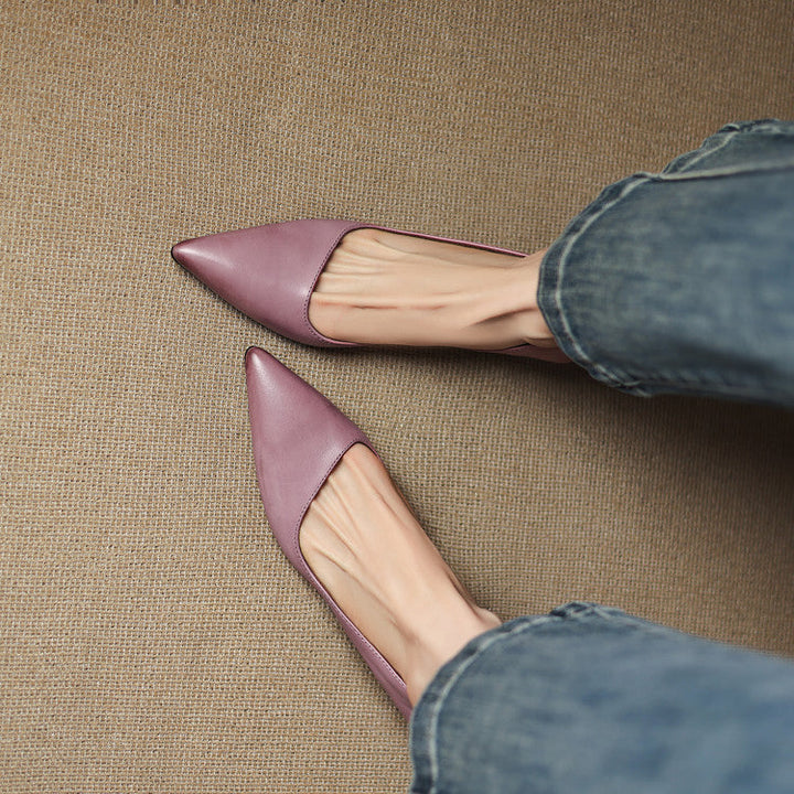 Vienna Genuine Leather Heels  Liora Lane Boutique