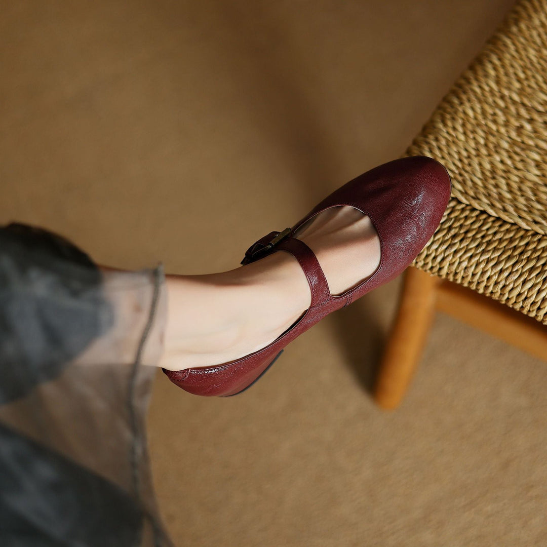 Elva Genuine Leather Shoes  Liora Lane Boutique