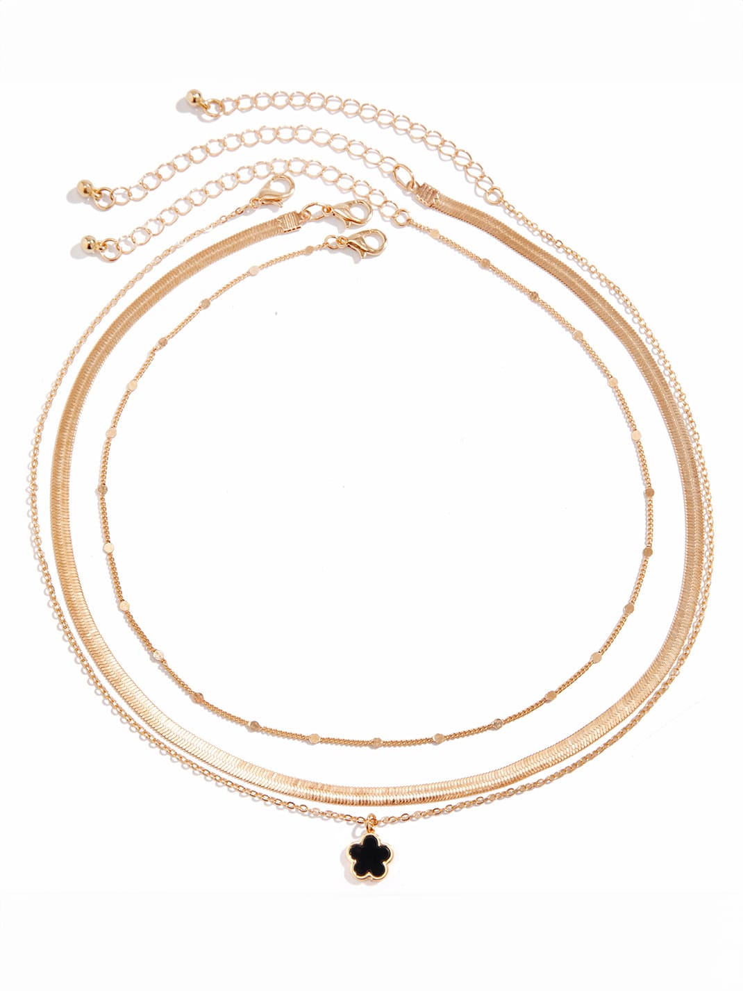Clover Rainbow Serpent Chain Necklace Jasmine's Boutique Australia