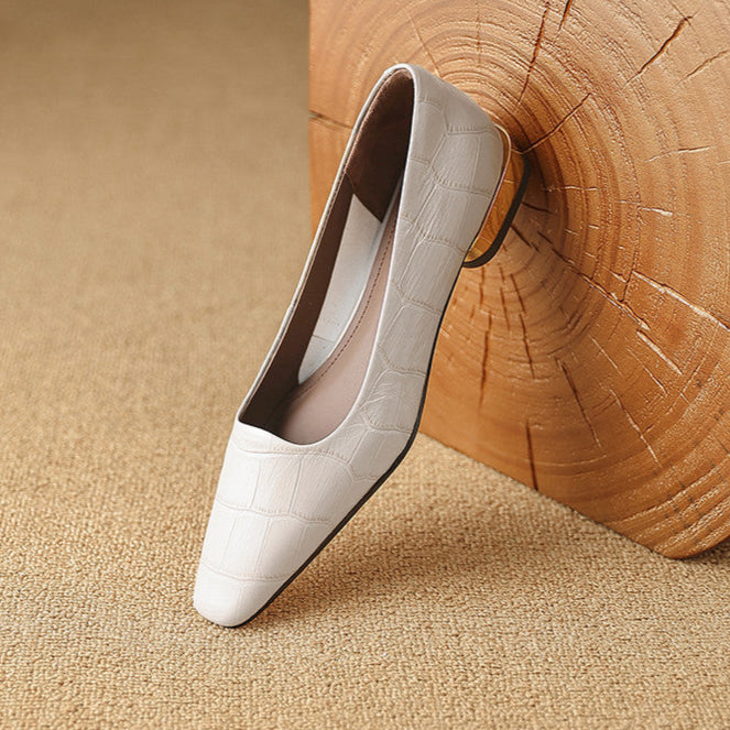 Celene Genuine Leather Heels  Liora Lane Boutique