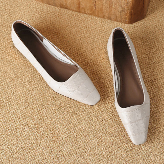 Celene Genuine Leather Heels  Liora Lane Boutique