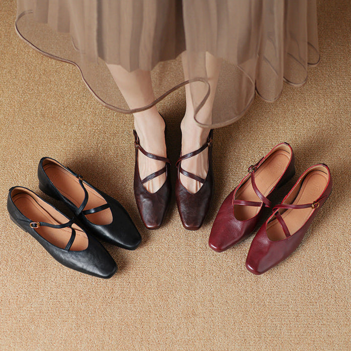 Evra Genuine Leather Heels  Liora Lane Boutique