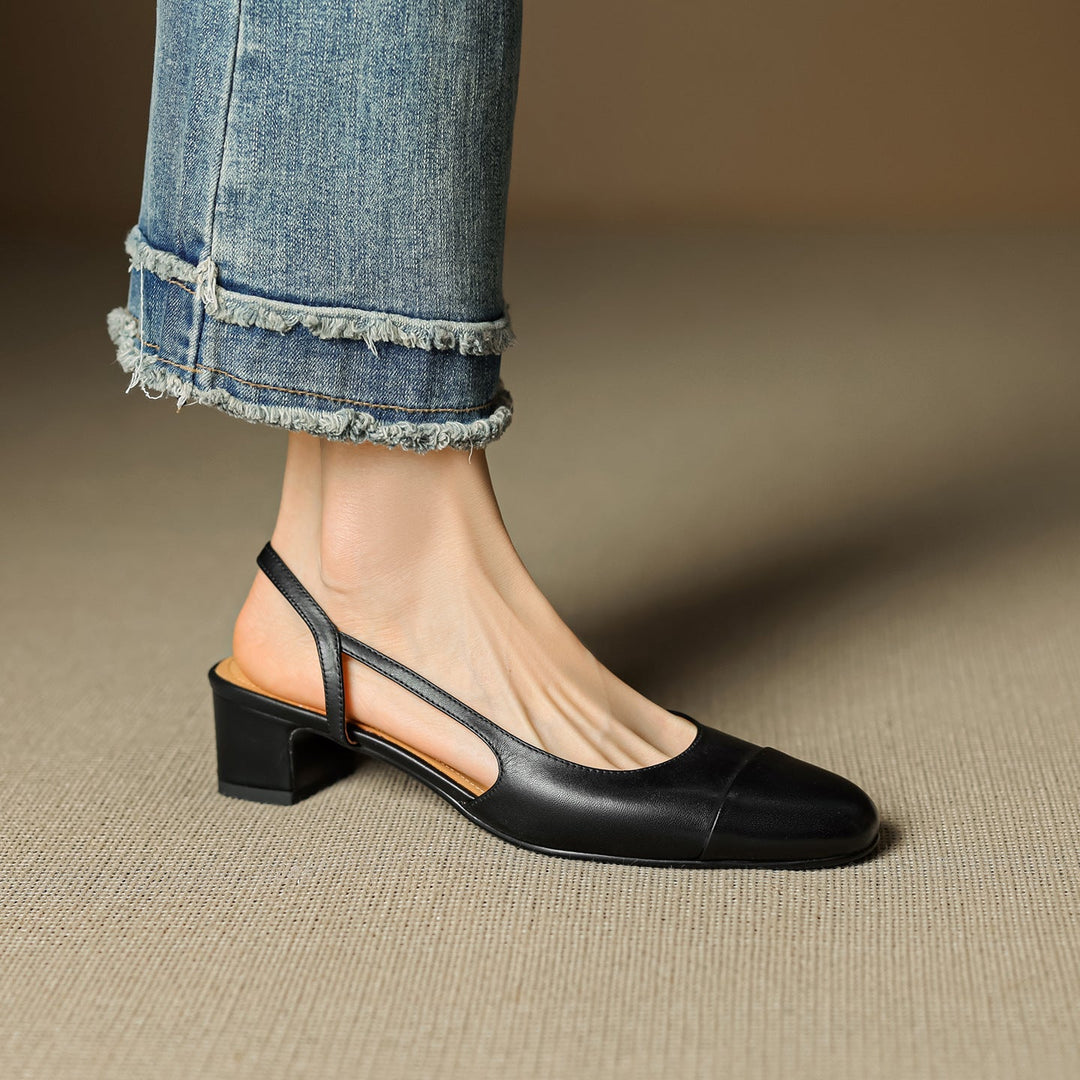 Lureth Genuine Leather Pumps  Liora Lane Boutique