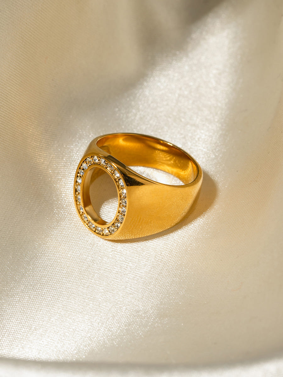 Oval Hollow Ring Jasmine's Boutique Australia