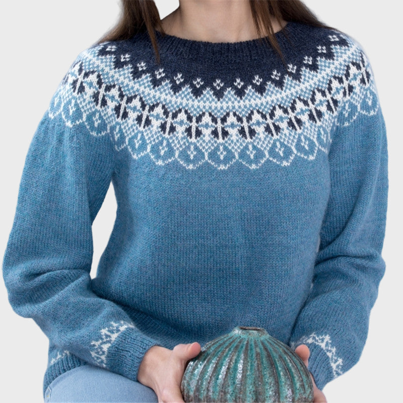 Soft Knit Turtleneck with Design Liora Lane Boutique