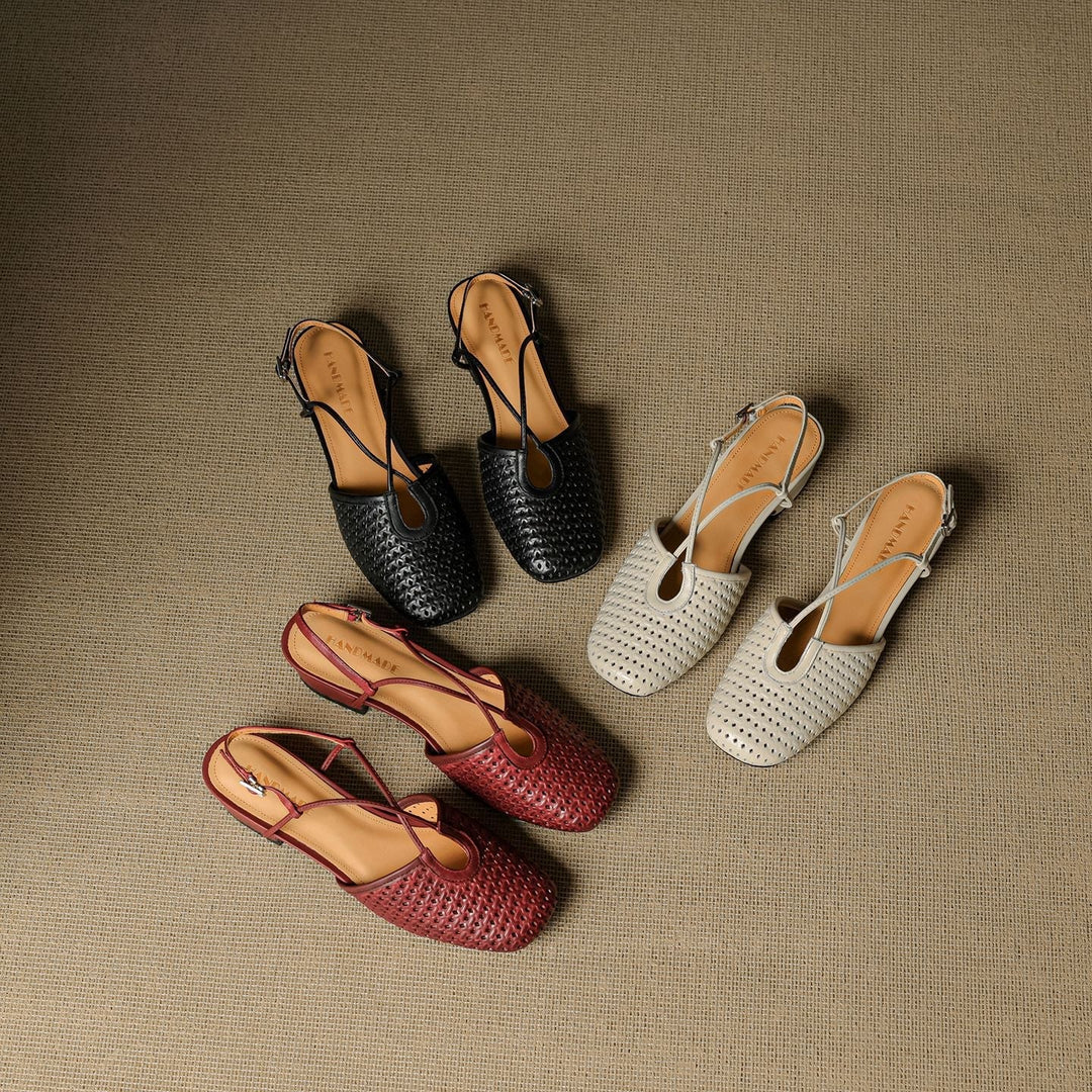 Opal Genuine Leather Slingbacks  Liora Lane Boutique