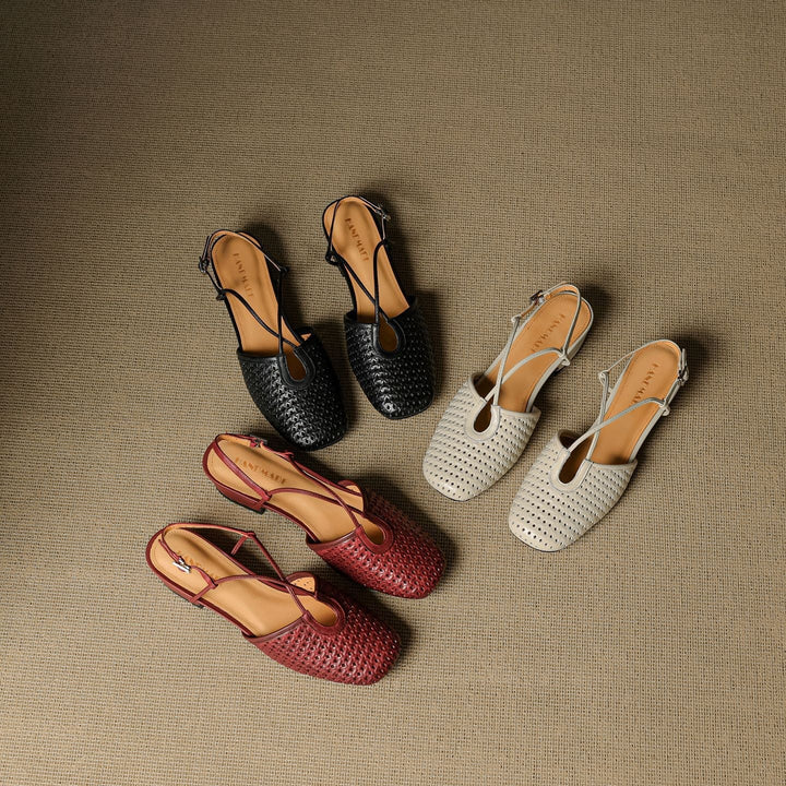 Opal Genuine Leather Slingbacks  Liora Lane Boutique