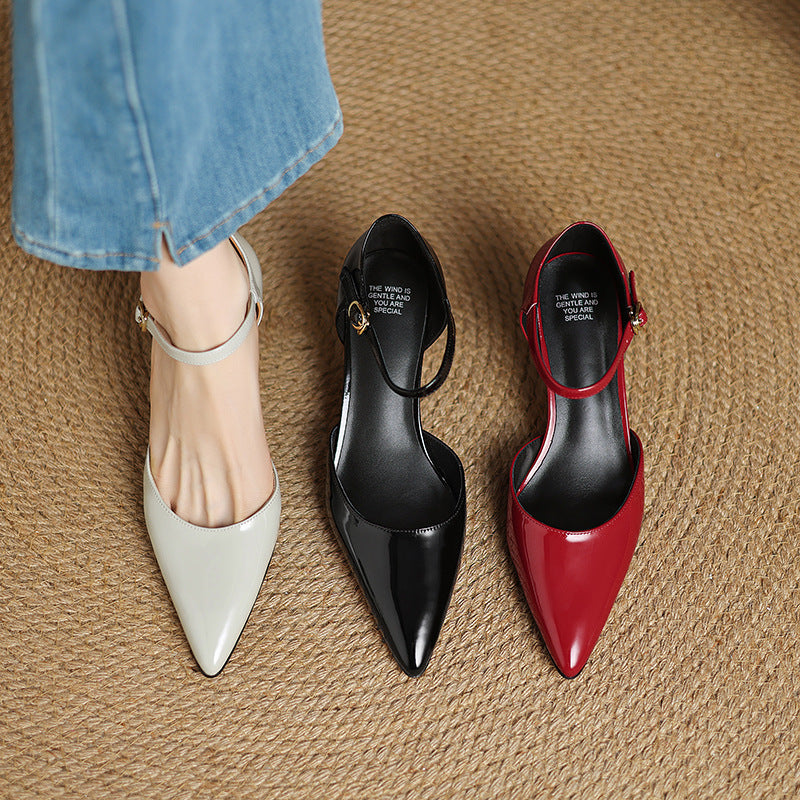 Sorlyn Genuine Leather Heels  Liora Lane Boutique