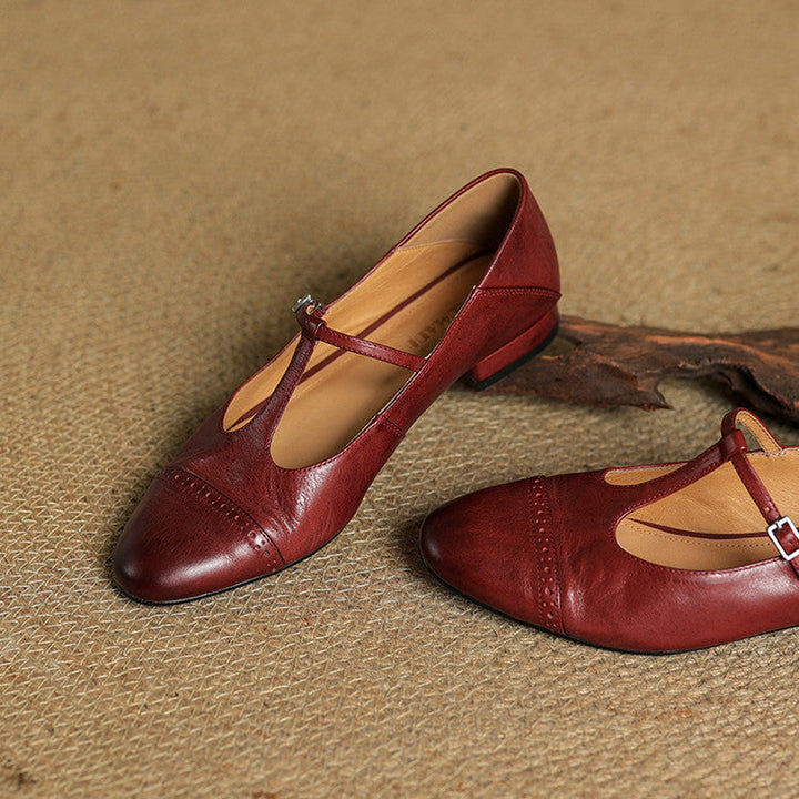 Graneth Genuine Leather Flats  Liora Lane Boutique