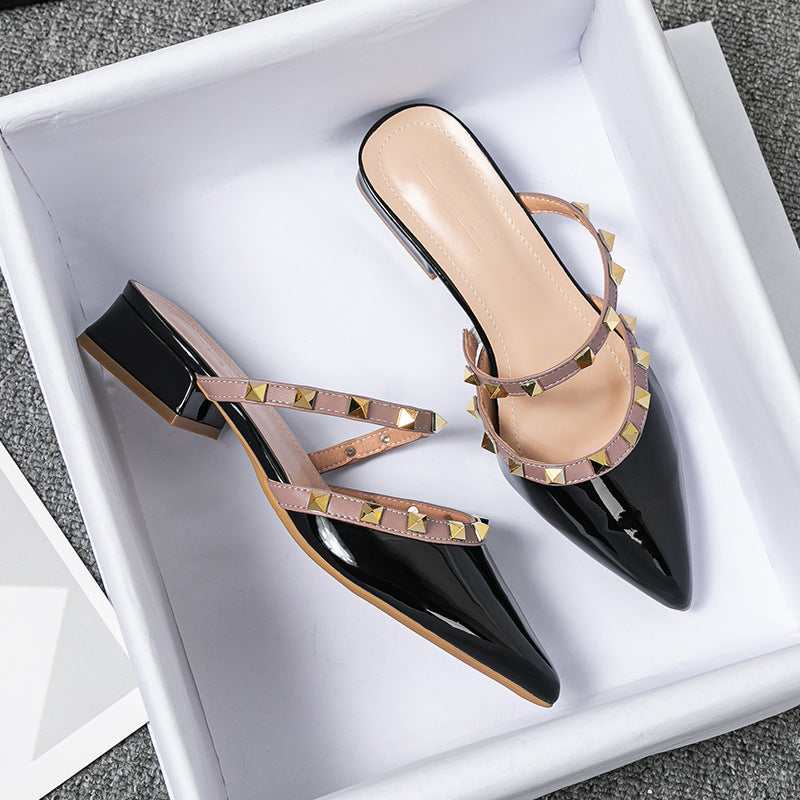 Truja Mules  Liora Lane Boutique  Black / 9.5 59.99