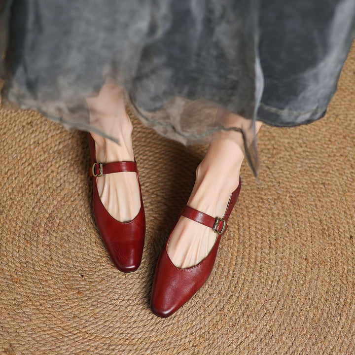 Maira Genuine Leather Heels  Liora Lane Boutique