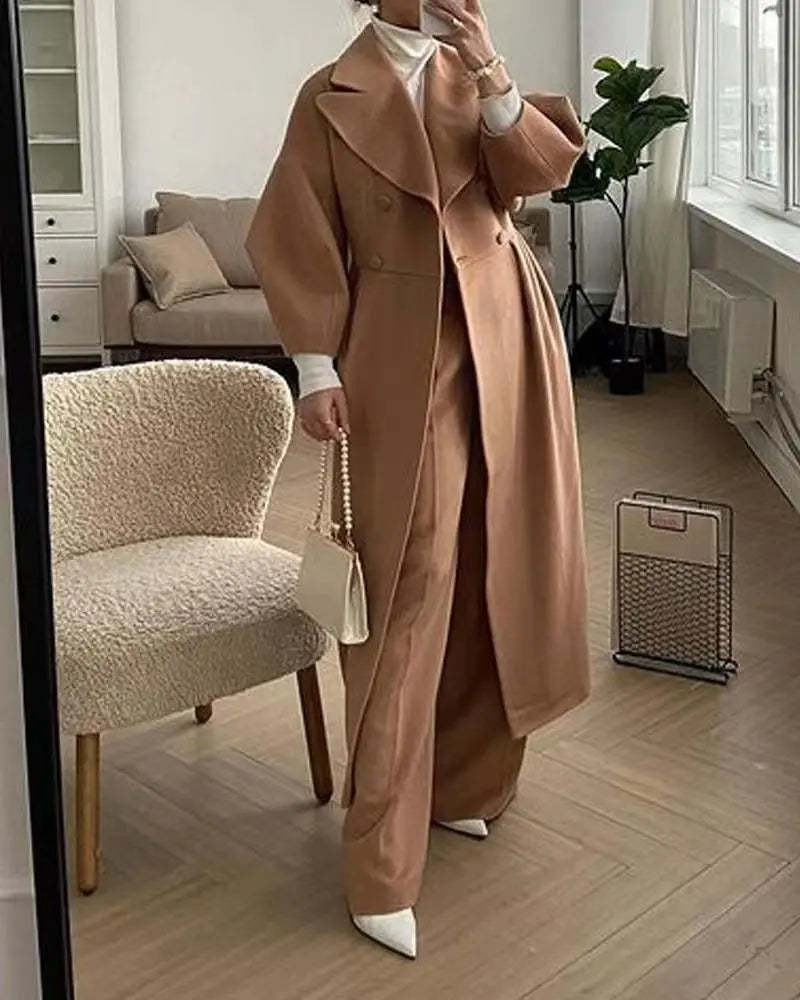 Royal Elegance Belted Maxi Coat Jasmine's Boutique Australia