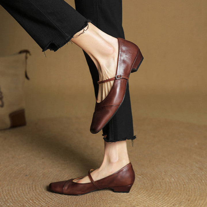 Velin Genuine Leather Pumps  Liora Lane Boutique