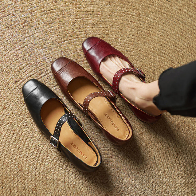 Elry Genuine Leather Shoes  Liora Lane Boutique