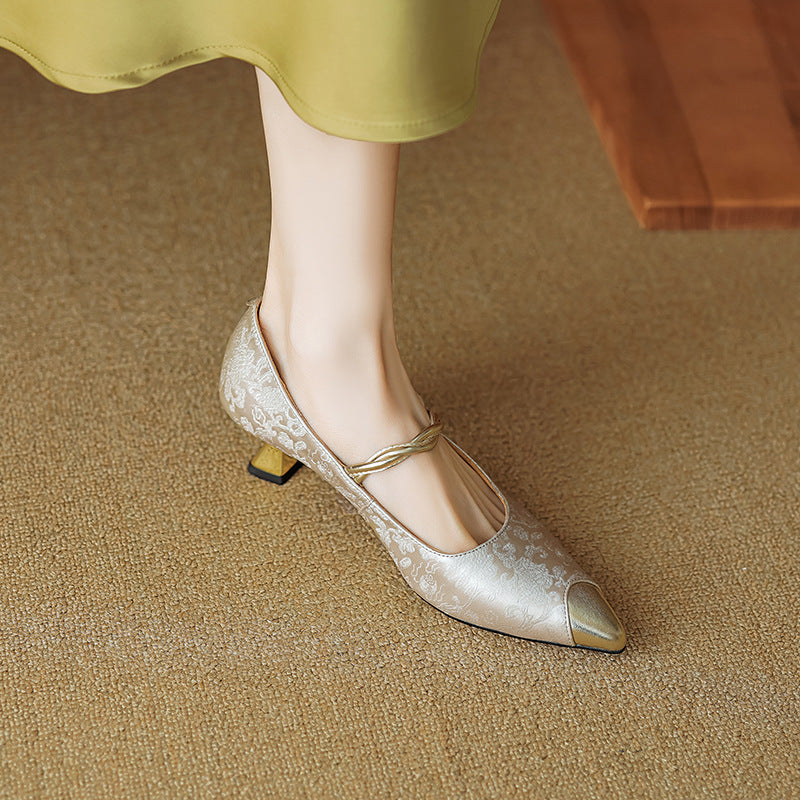 Savana Kitten Heels  Liora Lane Boutique