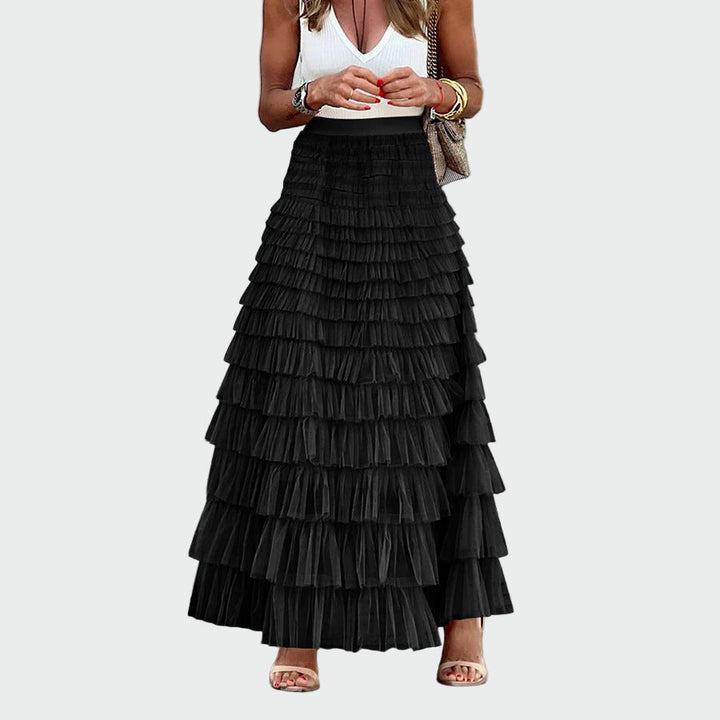 Layered Ruffle Maxi Skirt Jasmine's Boutique Australia