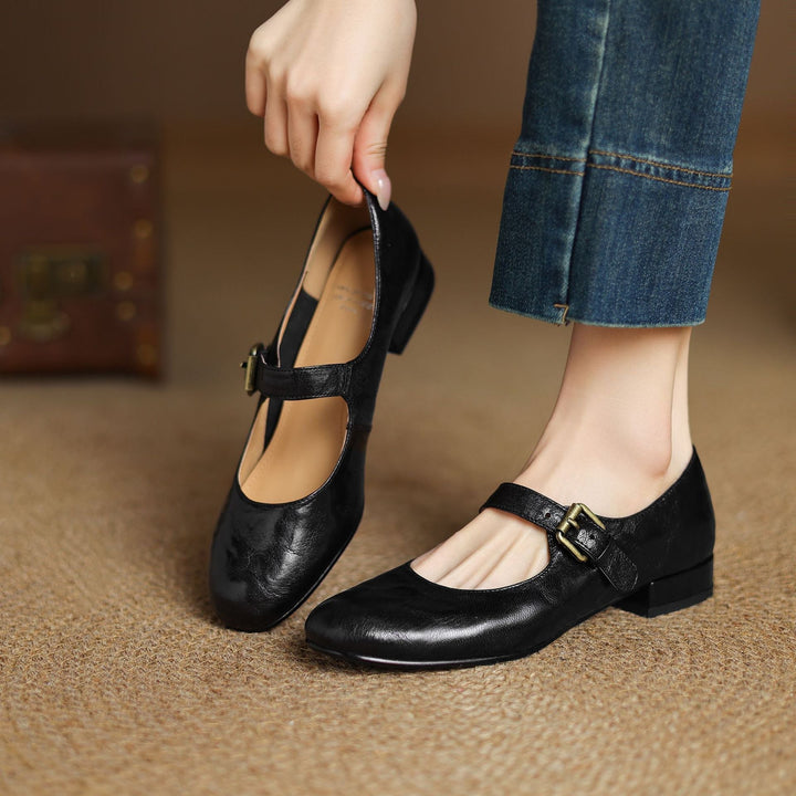 Elva Genuine Leather Shoes  Liora Lane Boutique  Black / 9.5 119.99