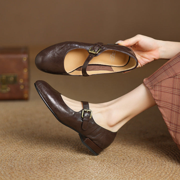 Elva Genuine Leather Shoes  Liora Lane Boutique  Brown / 9.5 119.99