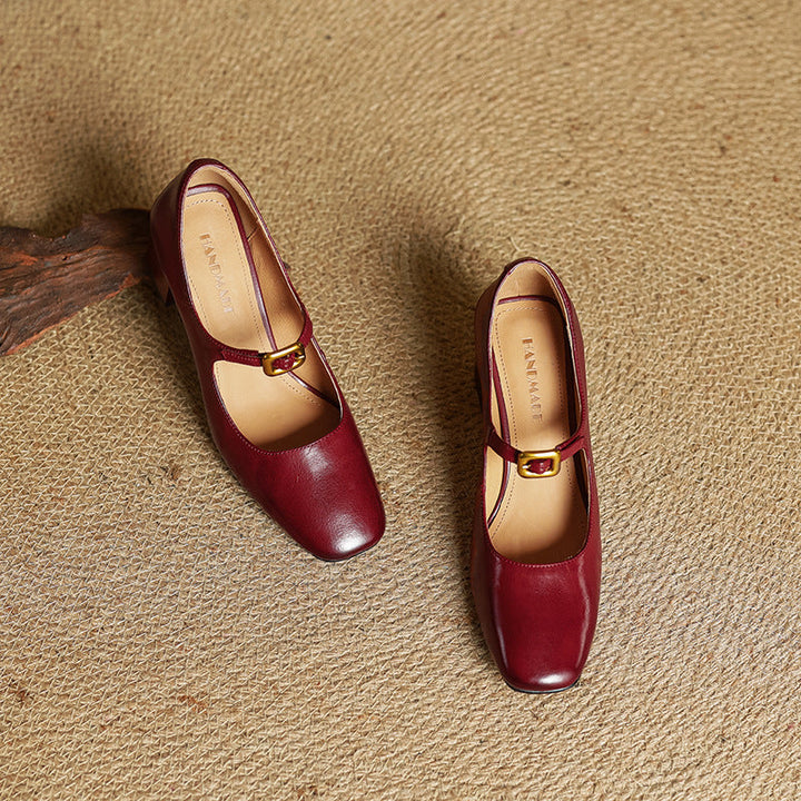 Olea Genuine Leather Heels  Liora Lane Boutique