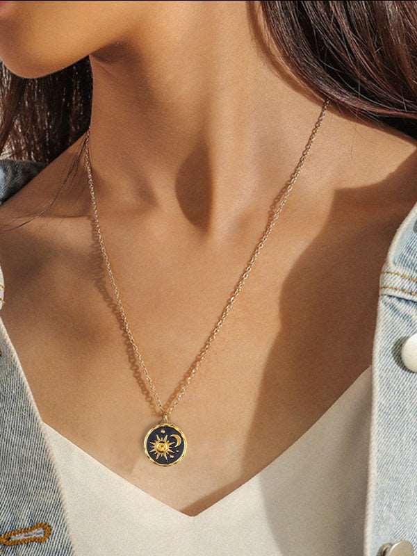 Boho Sun Moon Necklace Jasmine's Boutique Australia