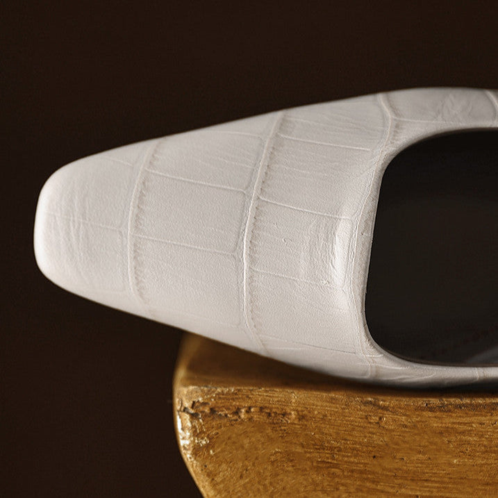 Celene Genuine Leather Heels  Liora Lane Boutique