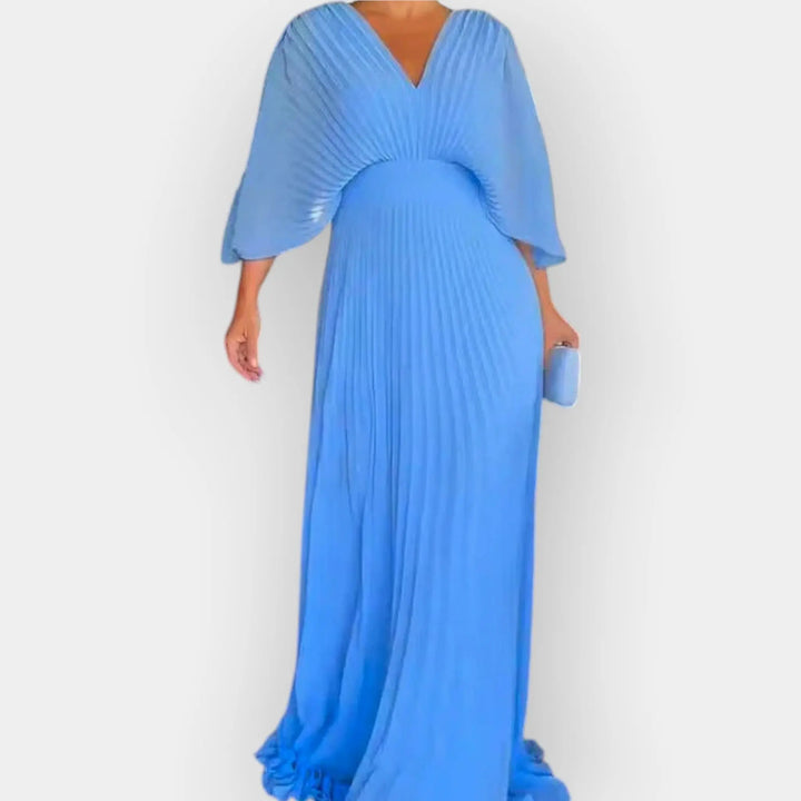 Elegant Pleated Dress with Stylish Line Jasmine's Boutique Australia