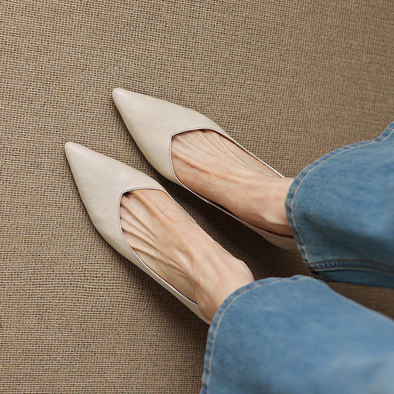 Veler Genuine Leather Heels  Liora Lane Boutique