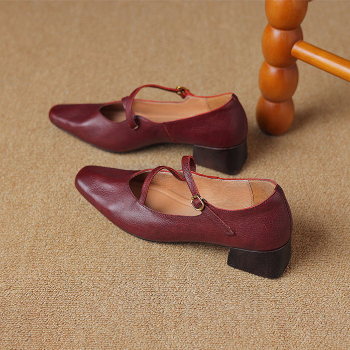 Evra Genuine Leather Heels  Liora Lane Boutique