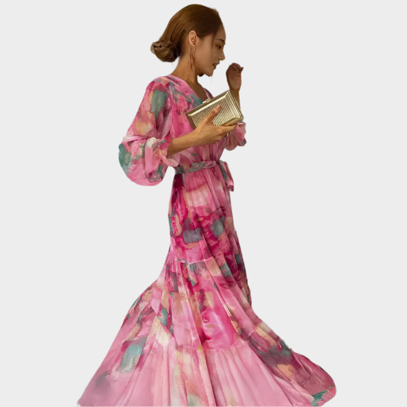 Midi Dress with Flowers Jasmine's Boutique Australia