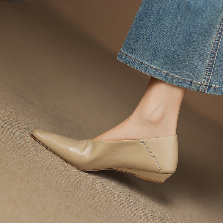 Emor Genuine Leather Flats  Liora Lane Boutique