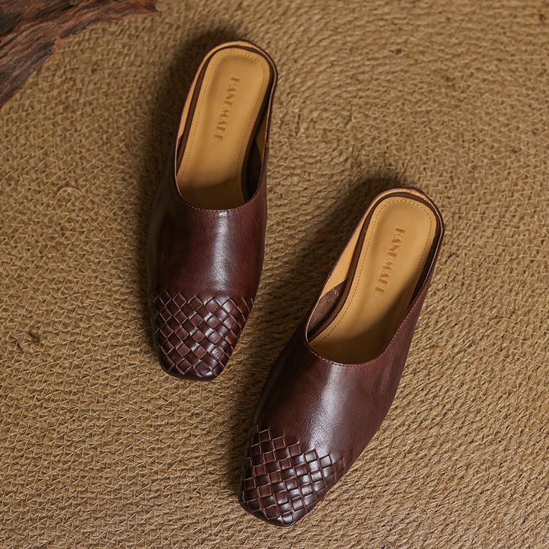 Dalvi Genuine Leather Mules  Liora Lane Boutique