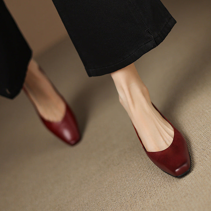 Oren Genuine Leather Flats  Liora Lane Boutique