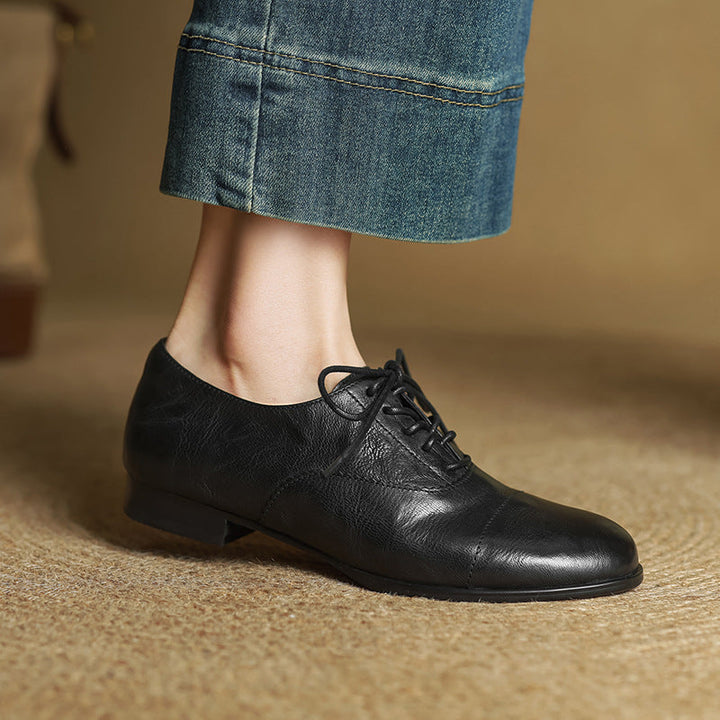 Delyra Genuine Leather Shoes  Liora Lane Boutique