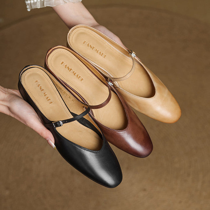 Marvyn Genuine Leather Mules  Liora Lane Boutique