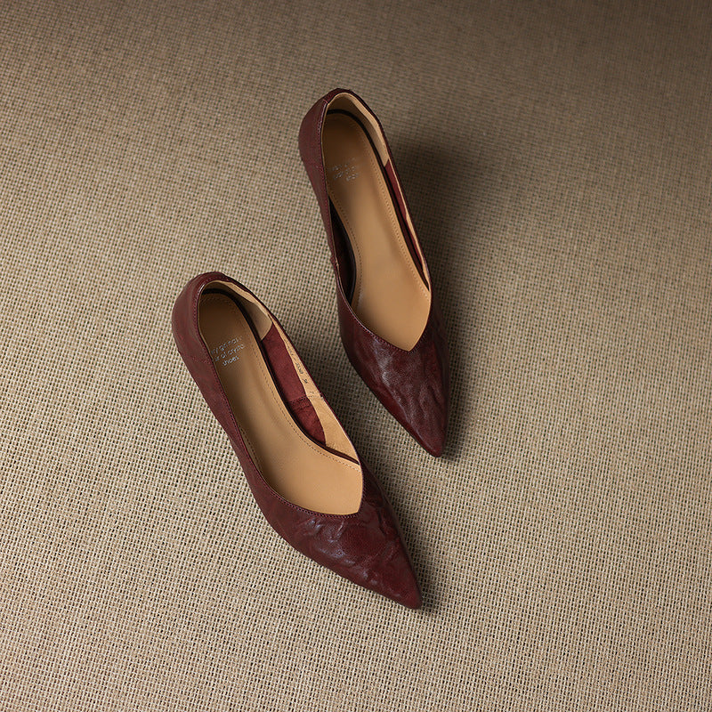 Veler Genuine Leather Heels  Liora Lane Boutique