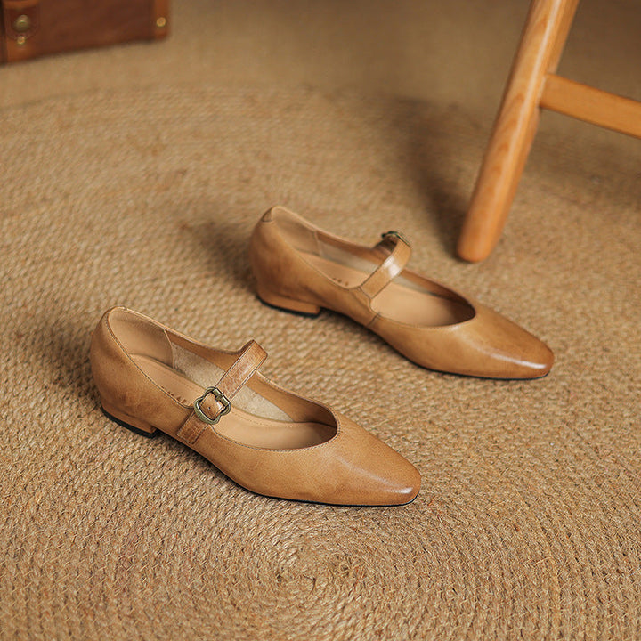 Maira Genuine Leather Heels  Liora Lane Boutique